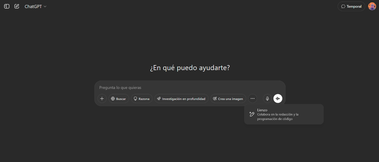dashboard de chat gpt