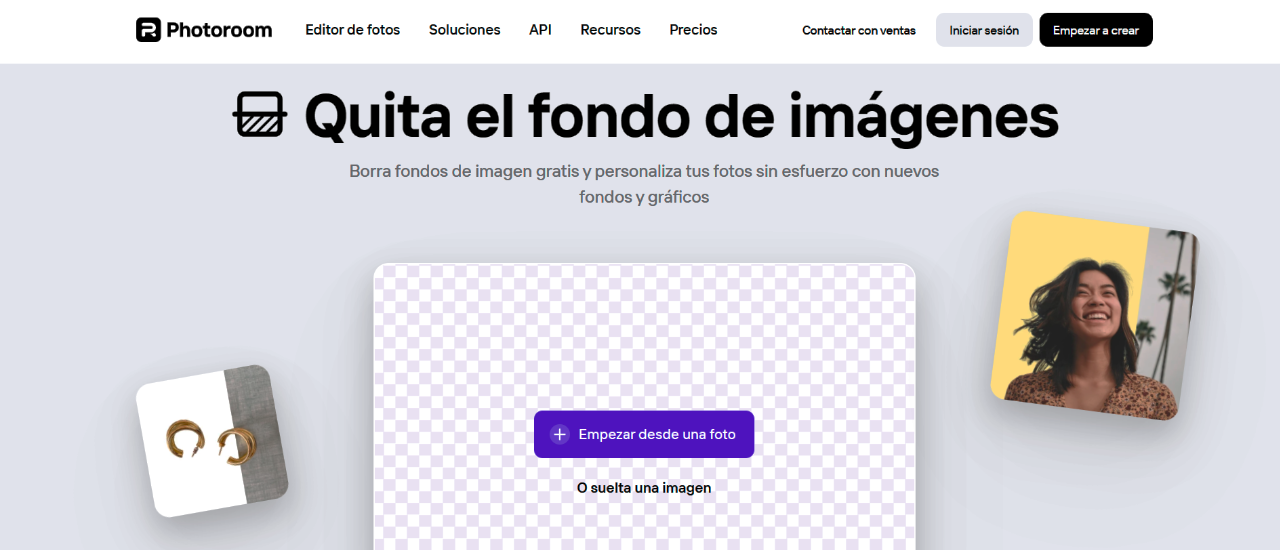 quita fondo con Photoroom