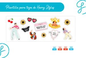 Plantilla para taza de Harry Styles para sublimación– Descarga gratis en PNG, AI, JPG, EPS y CDR descarga gratis PNG AI SVG