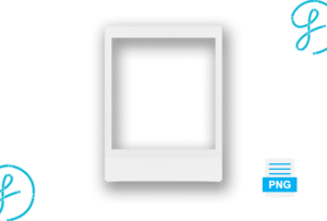 Foto instantánea estilo Polaroid PNG con fondo transparente – Descarga gratis DTF gratis PNG AI SVG