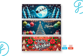 Pack de diseños para tazas navideñas (PDF y PNG) descarga gratis PNG AI SVG